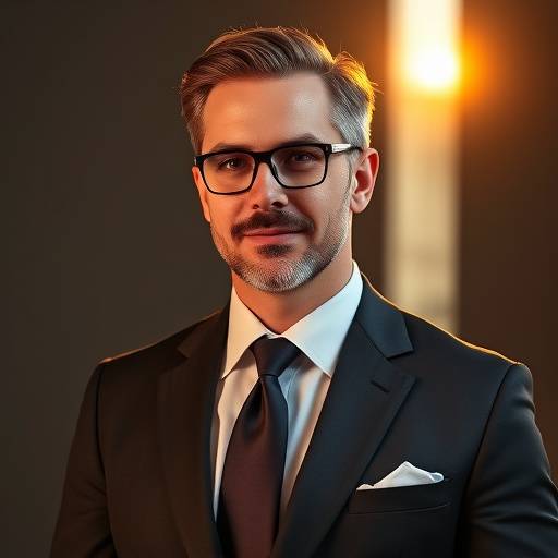 Portrait professionnel d'un homme d'affaires élégant, photographié par Studio Lumière Dorée